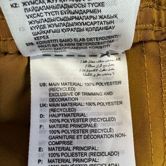 Adidas Trio League Soccer Woven‎ Pants Men's S Gold White Stripe Pockets - Picture 5 of 7